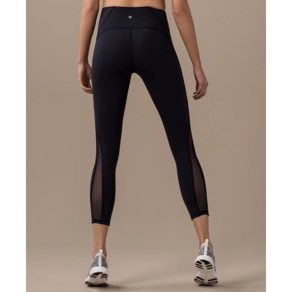 Lululemon Train Times 7/8 Pant 25" Black Excellent Condition Size 2